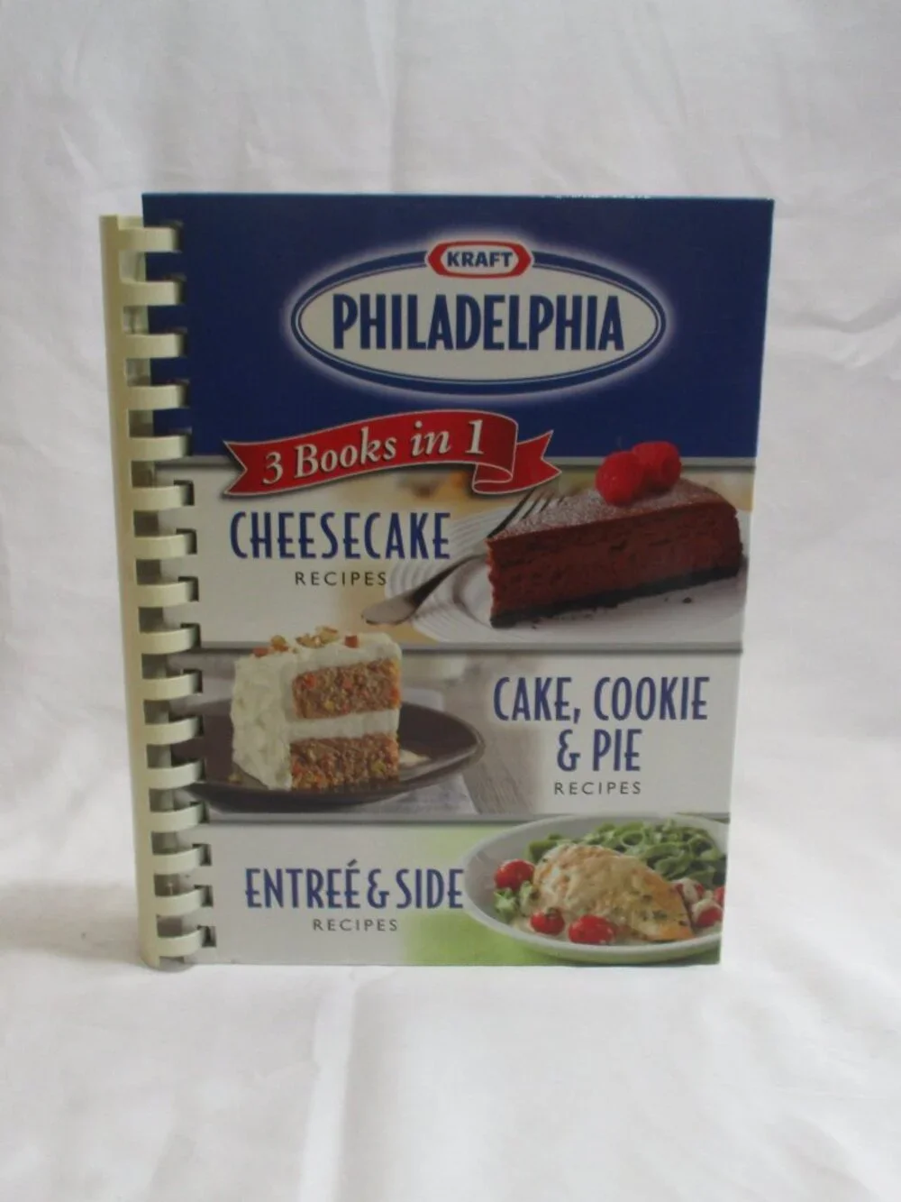 Kraft Philadelphia Cream Cheese 3 in 1 Cookbook Cheesecake, Entree & Sides, 2010